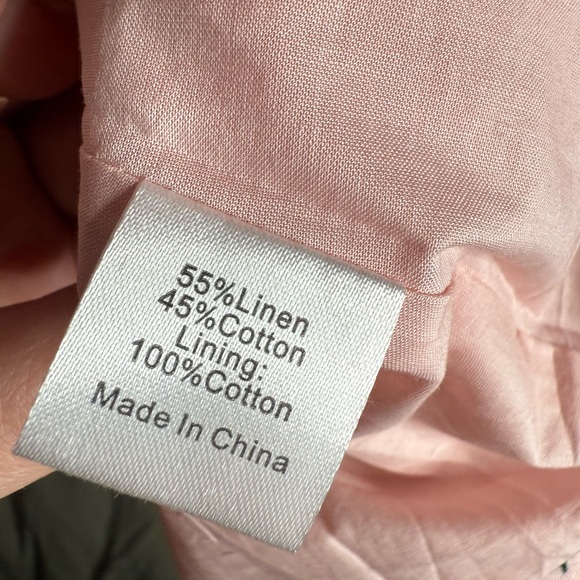 Tuckernuck Bermuda Pink Palmerston dress NWT Cotton Linen Quiet Luxury Large - Picture 9 of 9